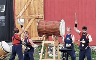 Island Arts Center Barn and Taiko Drummers