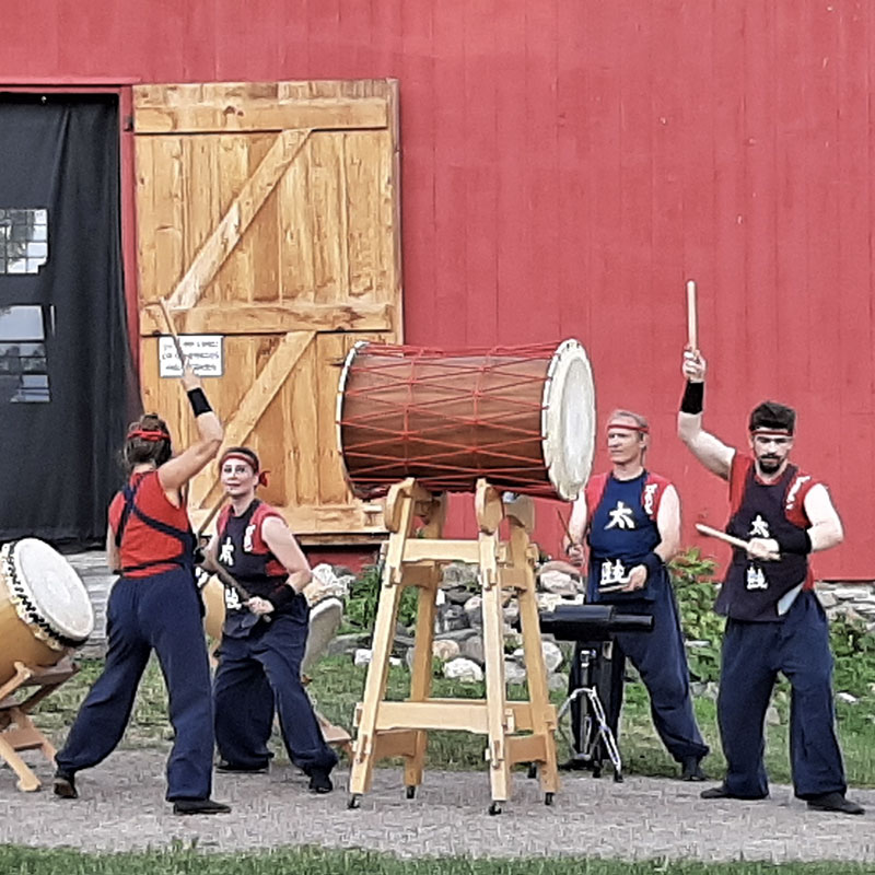 Island Arts Center Barn and Taiko Drummers