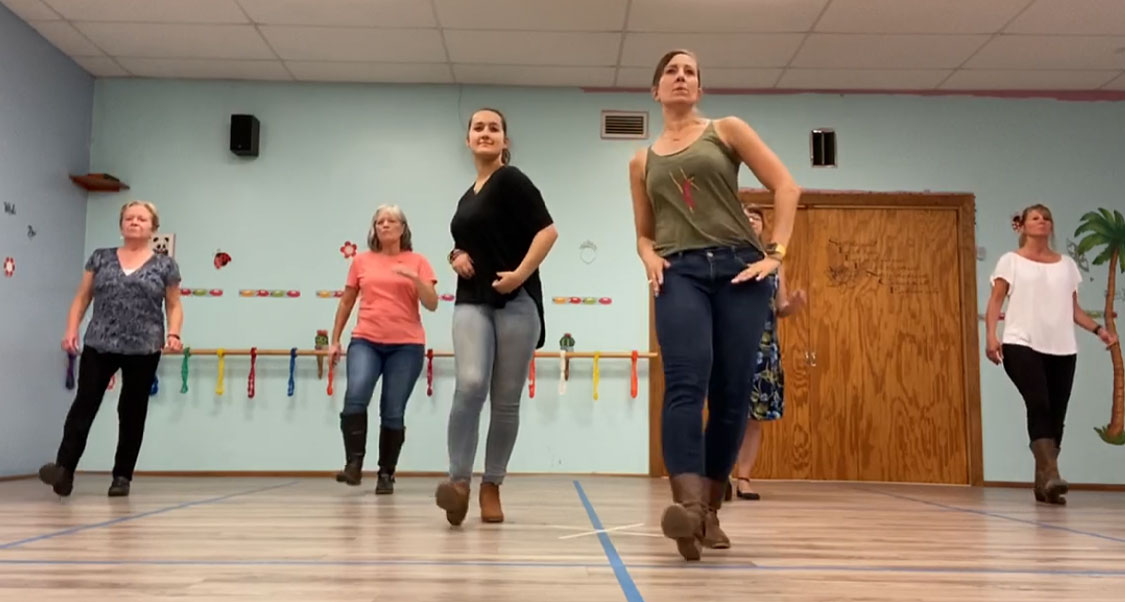 Country line dancing class